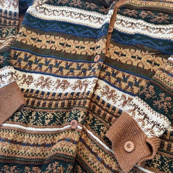 Ivy vintage funky print button up cardigan - Picture 2 of 6